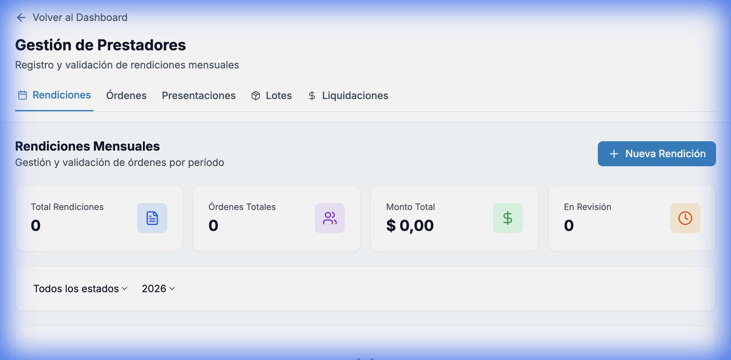 Gestión de Proveedores